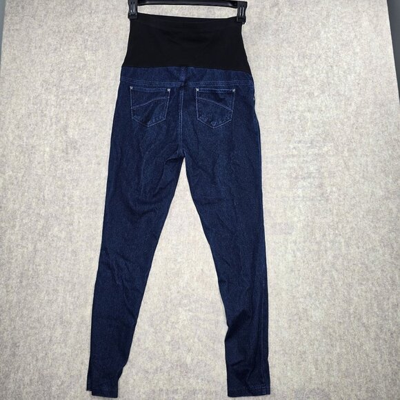 Time And Tru Maternity Jeggings Denim-Look Stretchy Bottoms S (4-6) - Picture 2 of 4